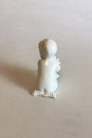 Bing & Grøndahl Blanc de Chine Figur af Havbarn med tang No 2266 - Danam Antik
