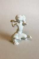 Bing & Grøndahl Blanc de Chine Figur Pige på Ryggen af Delfin No 4059 - Danam Antik
