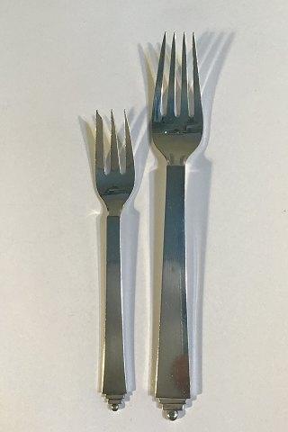 Georg Jensen Sterling Sølv Pyramide Bestik Sæt 12 pers (72 dele) - Danam Antik