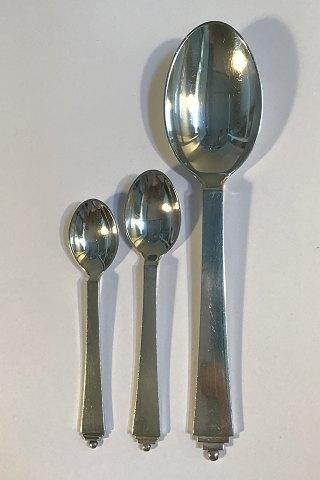 Georg Jensen Sterling Sølv Pyramide Bestik Sæt 12 pers (72 dele) - Danam Antik