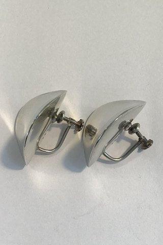 Georg Jensen Sterling Sølv Øreringe No 131 - Danam Antik
