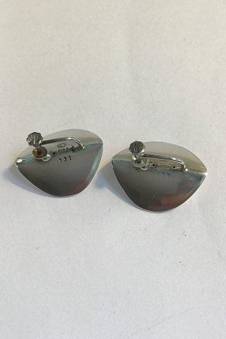 Georg Jensen Sterling Sølv Øreringe No 131 - Danam Antik