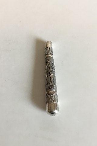 Stokkehåndtag eller paraply håndtag i Sølv fra Vestindien - Danam Antik