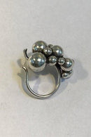 Georg Jensen Sterling Sølv Ring Moonlight Grapes, Stor - Danam Antik