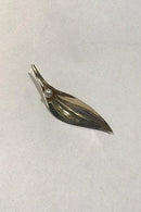 Herman Siersbøl 8K Guldbroche m perle - Danam Antik