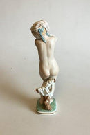 Royal Copenhagen Gerhard Henning overglasur figur af Badende Pige No 2428 - Danam Antik