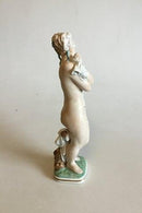 Royal Copenhagen Gerhard Henning overglasur figur af Badende Pige No 2428 - Danam Antik