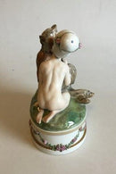 Royal Copenhagen Gerhard Henning Overglasur figur Faun og Nymfe No 1119 - Danam Antik