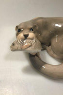 Bing & Grøndahl B&G No 1969 Odder med fisk Figur - Danam Antik