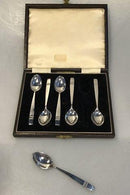 6 Engelske Sterling Sølv Kaffeskeer - Danam Antik