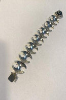 Georg Jensen Sterling Sølv Armlænke No 130B Hæmatit - Danam Antik