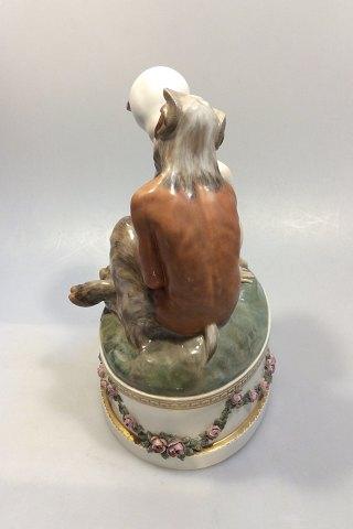 Royal Copenhagen Gerhard Henning Overglasur figur Faun og Nymfe No 1119 - Danam Antik