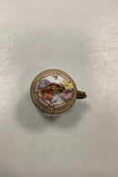 Sæt på 12 Antikke Royal Copenhagen Flora Danica Cremekopper No 20/3514 - Danam Antik