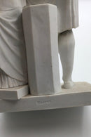 Royal Copenhagen figur i bisquit: Bertel Thorvaldsen med Håbet. - Danam Antik