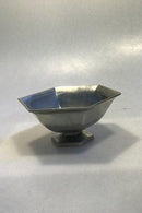 Just Andersen Tin Seks-kantet Skål No 1290 - Danam Antik