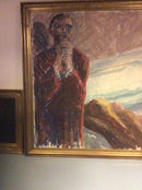 Stort Jais Nielsen Olie maleri fra 1946 - Danam Antik