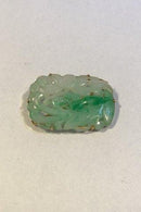 A Dragsted 18 K Guld Broche med Jade - Danam Antik