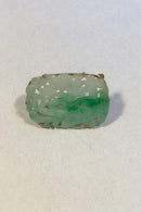 A Dragsted 18 K Guld Broche med Jade - Danam Antik