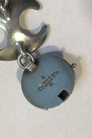 Georg Jensen Sterling Sølv Armlænke No 130 med Hæmatit - Danam Antik