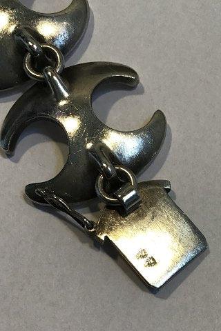 Georg Jensen Sterling Sølv Armlænke No 130 med Hæmatit - Danam Antik