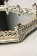 Stort Royal Copenhagen Dekorationsbakke med spejl/Bordgarniture - Danam Antik