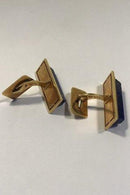 Georg Jensen 18K Guld Manchetknapper No 810 Lapis Lazuli - Danam Antik