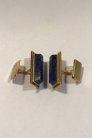 Georg Jensen 18K Guld Manchetknapper No 810 Lapis Lazuli - Danam Antik