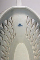 Royal Copenhagen Flora Danica Perlstel Hvid Opsats / Vase i Blanc de Chine No 12358 - Danam Antik