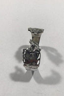 H.C. Andersen Eventyr Servietring i Sølv. Fyrtøjet og Den Flyvende Kuffert - Danam Antik