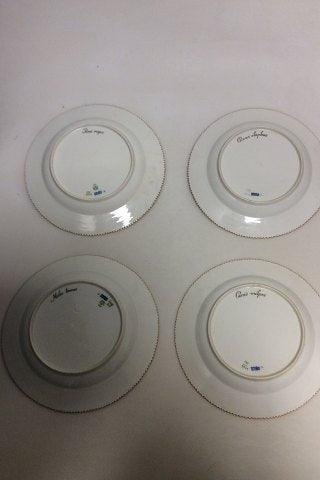 Sæt på 12 Royal Copenhagen Flora Danica Jagtstel Middagstallerken No 3549 - Danam Antik