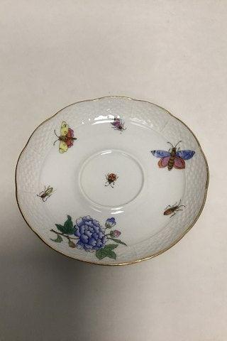 Herend Porcelæn håndmalet kaffe- og underkop med sommerfugle, insekter og blomst - Danam Antik
