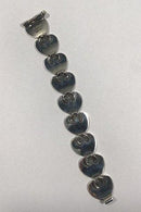 Hans Hansen Sterling Sølv Hjertearmlænke - Danam Antik