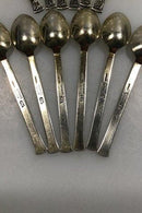 Evald Nielsen Sterling Sølv Kaffeskeer (12) - Danam Antik