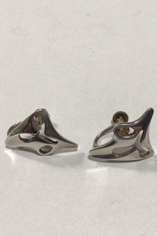 Georg Jensen Sterling Sølv Øreringe No 119(Skruer) Henning Koppel - Danam Antik