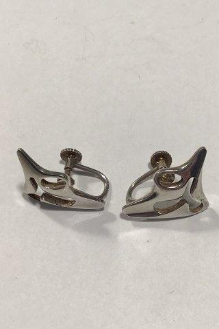 Georg Jensen Sterling Sølv Øreringe No 119(Skruer) Henning Koppel - Danam Antik