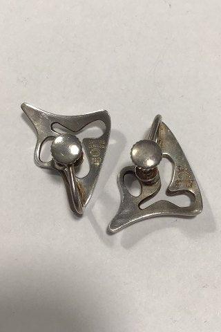 Georg Jensen Sterling Sølv Øreringe No 119(Skruer) Henning Koppel - Danam Antik