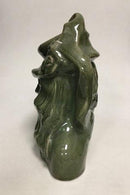 Royal Copenhagen Stentøjsfigur "Pige med hat" med Grøn glasur No 20874 - Danam Antik