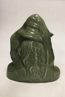 Royal Copenhagen Stentøjsfigur "Pige med hat" med Grøn glasur No 20874 - Danam Antik