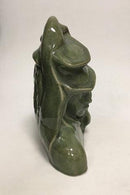 Royal Copenhagen Stentøjsfigur "Pige med hat" med Grøn glasur No 20874 - Danam Antik