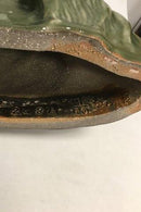 Royal Copenhagen Stentøjsfigur "Pige med hat" med Grøn glasur No 20874 - Danam Antik