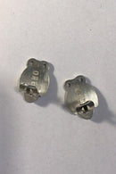 Georg Jensen Sterling Sølv Øre clips No 108 Opal - Danam Antik