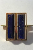 Georg Jensen 18K Guld Manchetknapper No 810 Lapis Lazuli - Danam Antik
