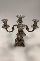 Par Danske Sølvplet 3-armet lysestager - Danam Antik