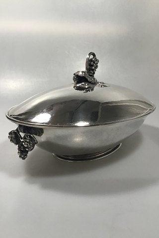 Vintage Georg Jensen Sterling Sølv Ovalt Lågfad No 408B - Danam Antik