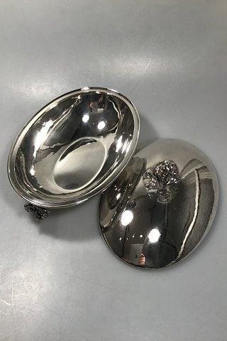 Vintage Georg Jensen Sterling Sølv Ovalt Lågfad No 408B - Danam Antik