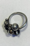 Georg Jensen Sterling Sølv Ring Moonlight Grapes Onyx - Danam Antik