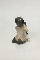 Royal Copenhagen Figur af Faun med hund No 2823 - Danam Antik
