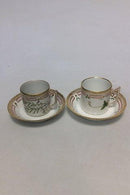 12 set Royal Copenhagen Flora Danica Chokoladekop No 20/3513 - Danam Antik
