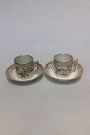 12 set Royal Copenhagen Flora Danica Chokoladekop No 20/3513 - Danam Antik