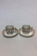 12 set Royal Copenhagen Flora Danica Chokoladekop No 20/3513 - Danam Antik